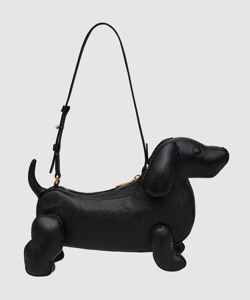 THOM BROWNE（トムブラウン）の「HECTOR BAGUETTE SHOULDER BAG IN PEBBLE GRAIN LEATHER（ショルダーバッグ・レディース・ブラック・ONE SIZE）」の2枚目の写真