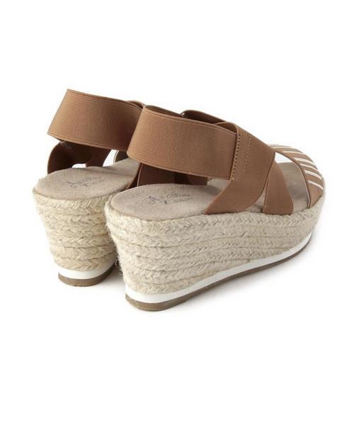 Another Edition（アナザーエディション）の「エンブロワイドバンドサンダル/AE EMB Wide BAND SNDL75（サンダル・レディース・ベージュ/ブラック/オフホワイト・LARGE/SMALL/MEDIUM）」の7枚目の写真