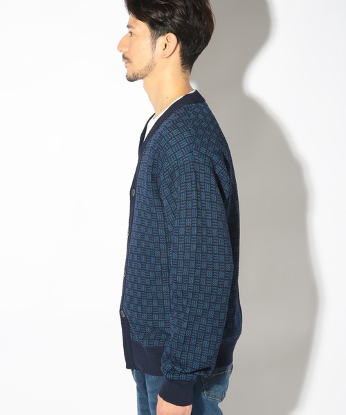 UNION STATION(ユニオンステーション)の「リンクスジャガードニットカーディガン(ニット/セーター・メンズ・ベージュ/ネイビー/ブラック・LL/L/M)」の6枚目の写真