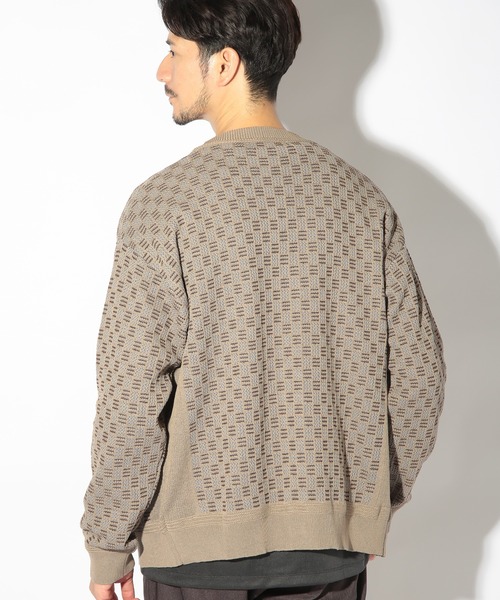 UNION STATION(ユニオンステーション)の「リンクスジャガードニットカーディガン(ニット/セーター・メンズ・ベージュ/ネイビー/ブラック・LL/L/M)」の14枚目の写真