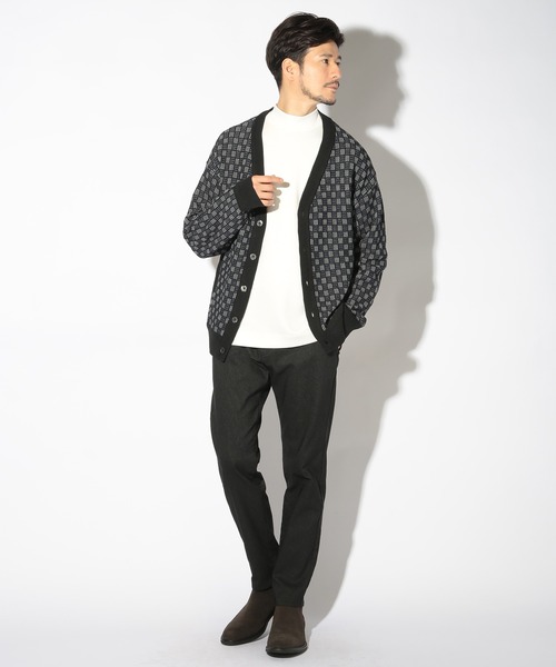 UNION STATION(ユニオンステーション)の「リンクスジャガードニットカーディガン(ニット/セーター・メンズ・ベージュ/ネイビー/ブラック・LL/L/M)」の20枚目の写真