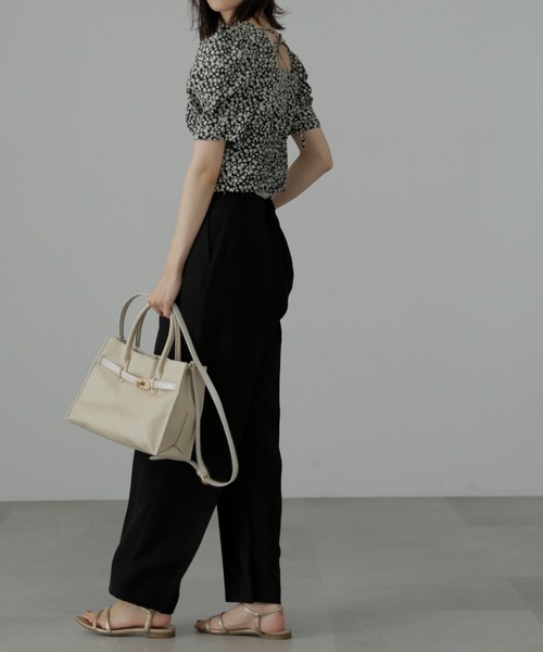 FREE'S MART(フリーズマート)の「◆内スリットストレートワイドパンツ(スラックス・レディース・ベージュ/グリーン/ブラック・SMALL/MEDIUM)」の8枚目の写真