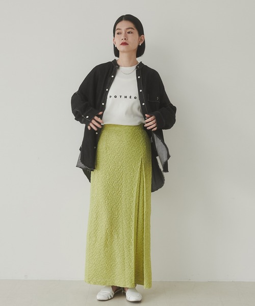 hunch(ハンチ)の「【WEB限定/別注】 バンドカラー オーバーサイズ デニムシャツ(シャツ/ブラウス・レディース・ブラック/ネイビー/グレー/ライトブルー/ブルー・FREE)」の11枚目の写真