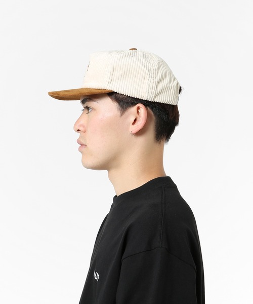 HUF(ハフ)の「HAT TRICK SNAPBACK / HUF キャップ 帽子(キャップ・メンズ・ネイビー/ベージュ系その他・O/S)」の8枚目の写真