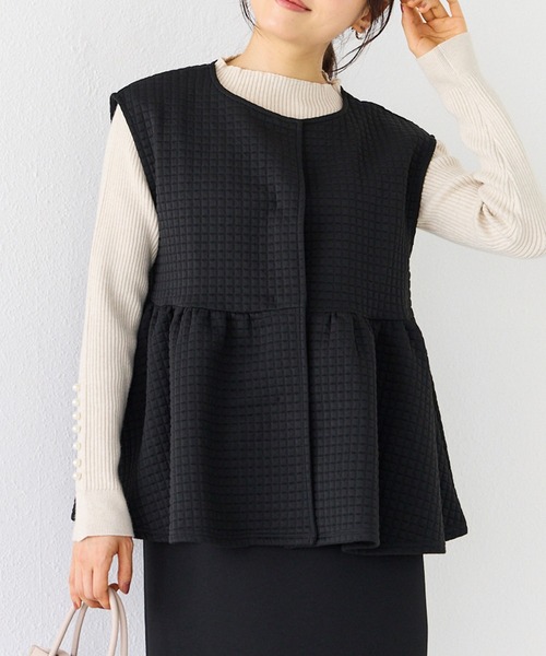 INCEDE（インシード）の「ヘップバーンキルティングベスト（ベスト