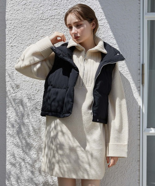 archives（アルシーヴ）の「中綿ショートベスト（ダウンベスト