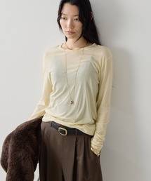 【新色イエロー登場!】【累計販売1万5千枚以上!】【La nature linge】NEWロングスリーブTシャツ