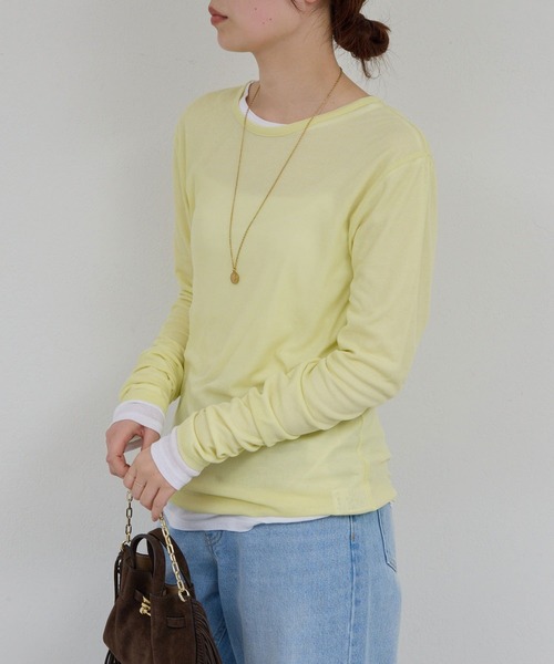 累計販売1万枚以上！】【La nature linge】NEWロングスリーブTシャツ