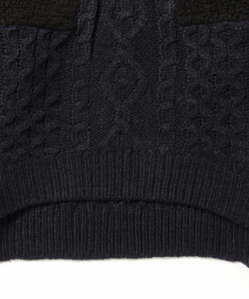 CAROLINA GLASER（カロリナ グレイサー）の「CAROLINA GLASER / ボアニット（ニット/セーター・レディース・クリーム/ネイビー・ONE SIZE）」の20枚目の写真