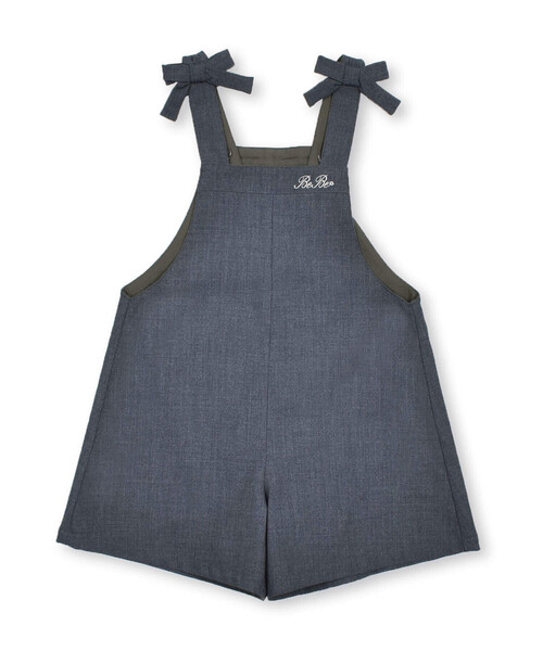 BeBe(ベベ)の「リボンサロペット(110~150cm)(つなぎ/オールインワン・キッズ・グレー・110cm/150cm/130cm/140cm/120cm)」の5枚目の写真