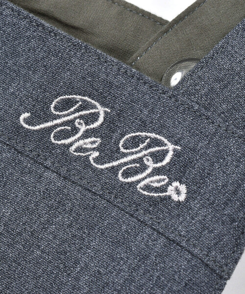 BeBe(ベベ)の「リボンサロペット(110~150cm)(つなぎ/オールインワン・キッズ・グレー・110cm/150cm/130cm/140cm/120cm)」の8枚目の写真