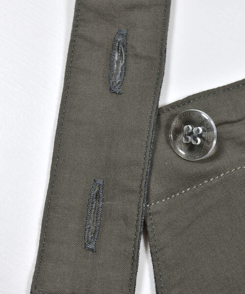 BeBe(ベベ)の「リボンサロペット(110~150cm)(つなぎ/オールインワン・キッズ・グレー・110cm/150cm/130cm/140cm/120cm)」の9枚目の写真