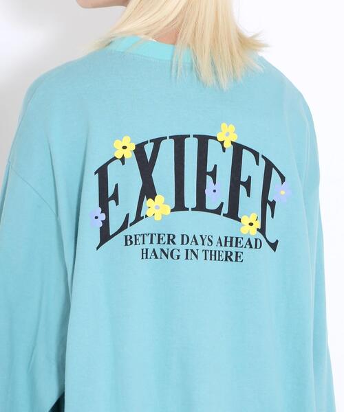EXIEEE（イグジー）の「EXIEEE/フラワーロゴロンT（Tシャツ/カットソー・レディース・グリーン系その他/ブラック/ホワイト・SMALL/MEDIUM/LARGE）」の19枚目の写真