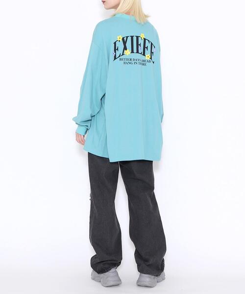 EXIEEE（イグジー）の「EXIEEE/フラワーロゴロンT（Tシャツ/カットソー・レディース・グリーン系その他/ブラック/ホワイト・SMALL/MEDIUM/LARGE）」の20枚目の写真