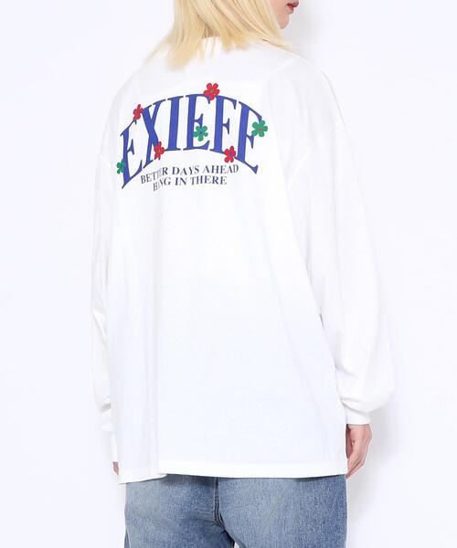 EXIEEE（イグジー）の「EXIEEE/フラワーロゴロンT（Tシャツ/カットソー・レディース・グリーン系その他/ブラック/ホワイト・SMALL/MEDIUM/LARGE）」の11枚目の写真