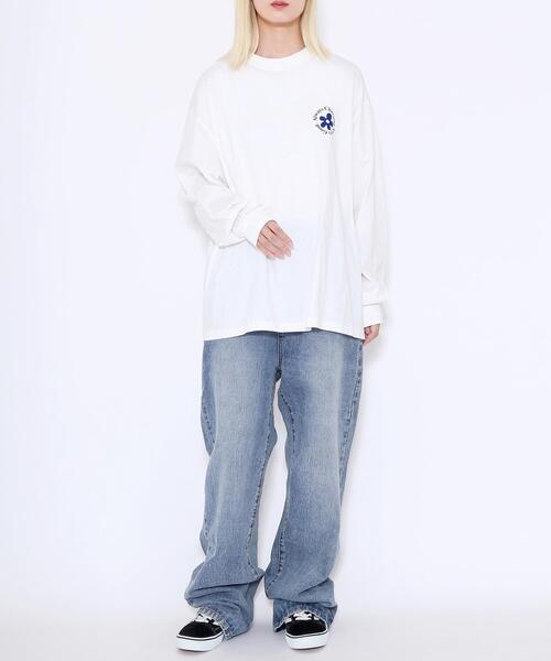 EXIEEE（イグジー）の「EXIEEE/フラワーロゴロンT（Tシャツ/カットソー・レディース・グリーン系その他/ブラック/ホワイト・SMALL/MEDIUM/LARGE）」の12枚目の写真