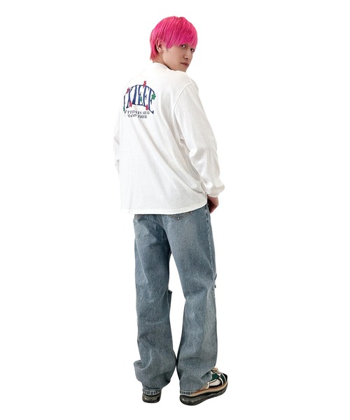 EXIEEE（イグジー）の「EXIEEE/フラワーロゴロンT（Tシャツ/カットソー・レディース・グリーン系その他/ブラック/ホワイト・SMALL/MEDIUM/LARGE）」の6枚目の写真