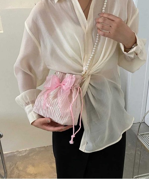 ☆COVERME PEARL 巾着型 バケツ ショルダーバック/送料込 5WAY編み込み風バケツショルダーバッグ 通販【ニッセン】