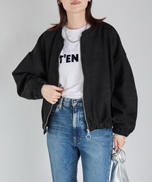 フェイクスウェードジップアップブルゾン