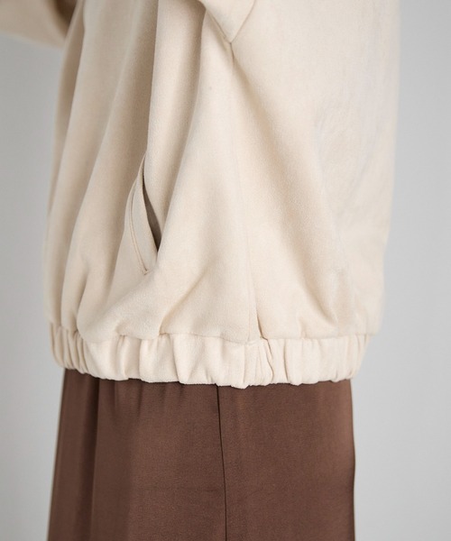 【〆鯖☆プロフ必読】即完売！アポワンウテセ　フェイクファーブルゾン　美品 EMMEL REFINES＞EM アニマル フェイクファー ブルゾン