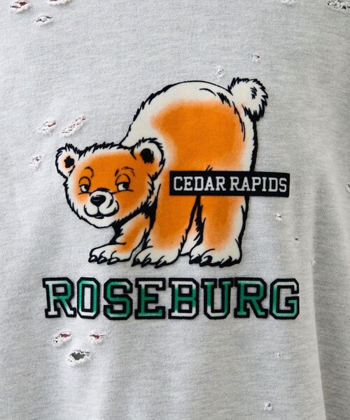 FREAK'S STORE（フリークスストア）の「ダメージ フロッキースウェット（スウェット・レディース・チャコール/ライトグレー・ﾌﾘ-）」の20枚目の写真