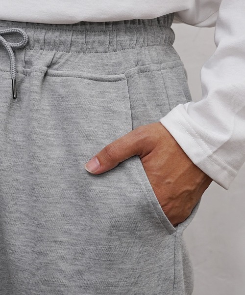 MinoriTY（マイノリティ）の「【MinoriTY】毛玉ができないテーパードスウェットパンツ メンズ ルーズフィット サルエルパンツ ジャージ（スウェットパンツ・メンズ・チェック/杢グレー/オートミール/ブラック/パープル/カーキ/ブラウン・XL/M/L/S）」の9枚目の写真