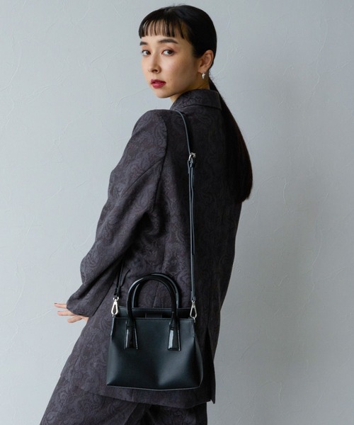 HARE（ハレ）の「ダブルハンドルBAG(HARE)（ハンドバッグ・レディース・ブラック・FREE）」の10枚目の写真