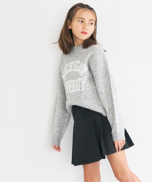 coca（coca）（コカ）の「キッズ 親子お揃いアソートロゴニットトップス（ニット/セーター・キッズ・チャコール/ライトグレー/ライトベージュ/アイボリー/グレイッシュベージュ・130/110/140/120）」の15枚目の写真