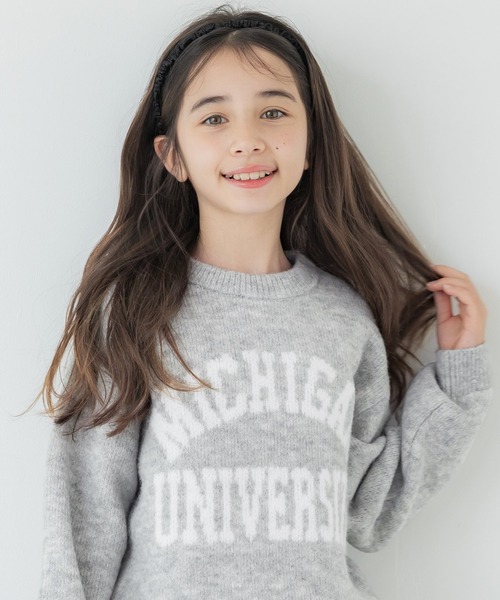 coca（coca）（コカ）の「キッズ 親子お揃いアソートロゴニットトップス（ニット/セーター・キッズ・チャコール/ライトグレー/ライトベージュ/アイボリー/グレイッシュベージュ・130/110/140/120）」の13枚目の写真