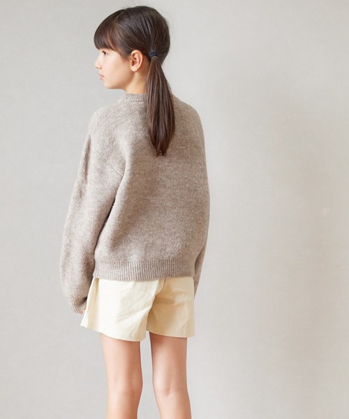 coca（coca）（コカ）の「キッズ 親子お揃いアソートロゴニットトップス（ニット/セーター・キッズ・チャコール/ライトグレー/ライトベージュ/アイボリー/グレイッシュベージュ・130/110/140/120）」の19枚目の写真