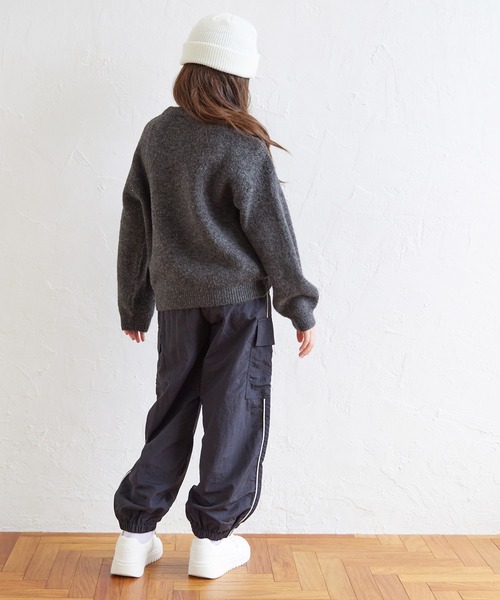 coca（coca）（コカ）の「キッズ 親子お揃いアソートロゴニットトップス（ニット/セーター・キッズ・チャコール/ライトグレー/ライトベージュ/アイボリー/グレイッシュベージュ・130/110/140/120）」の12枚目の写真