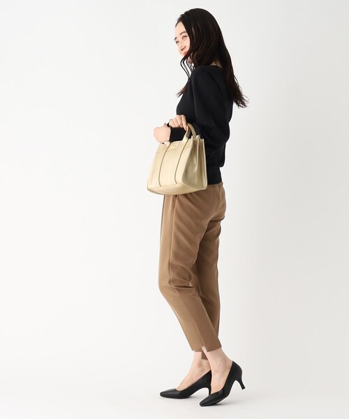 OPAQUE.CLIP（オペークドットクリップ）の「◆【2WAY／軽量】スクエアミドルトートバッグ（トートバッグ・レディース・ゴールド/ベージュ/ブルー/ブラック/グレー・00）」の13枚目の写真