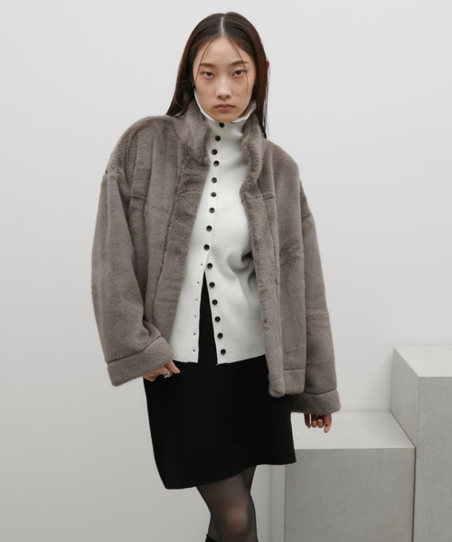 ファーショートコート（その他アウター）｜Aunt Marie's（アントマリーズ）
