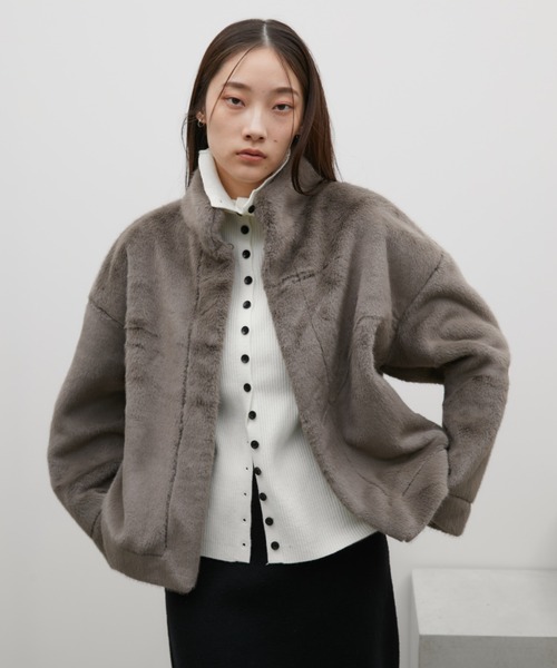 ファアンセス ファーショートジャケット コート Chico（チコ）の「【2サイズ展開】ファーショートジャケット（ブルゾン