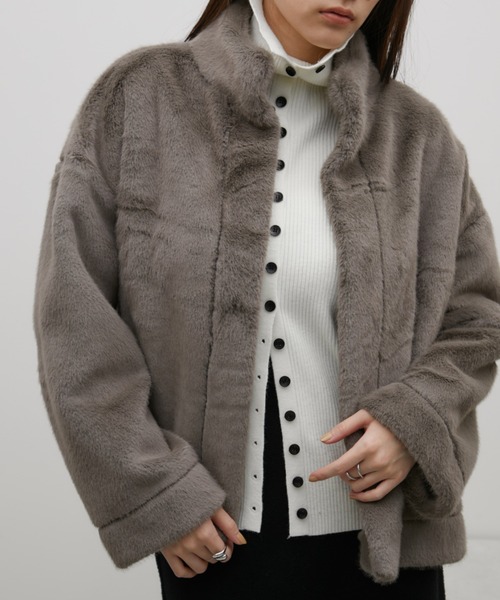 ファーショートコート（その他アウター）｜Aunt Marie's（アントマリーズ）