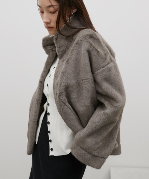 セール】ファーショートコート（その他アウター）｜Aunt Marie's