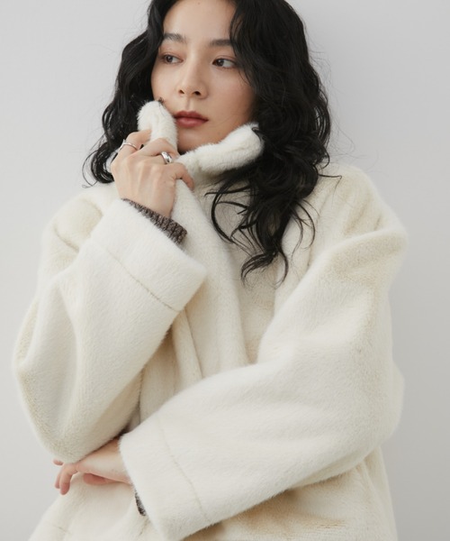 セール】ファーショートコート（その他アウター）｜Aunt Marie's