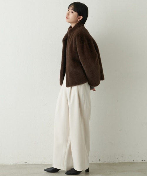 ファーショートコート（その他アウター）｜Aunt Marie's（アントマリーズ）