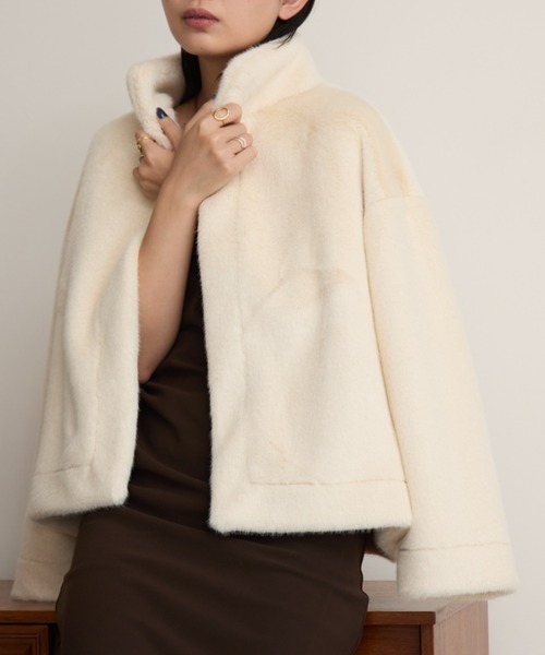 ファーショートコート（その他アウター）｜Aunt Marie's（アントマリーズ）