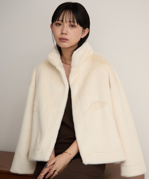 Chloé ベージュ ファー ショートコート　70-80 ウィルセレクション WILLSELECTION FOXファー付きショートダウン