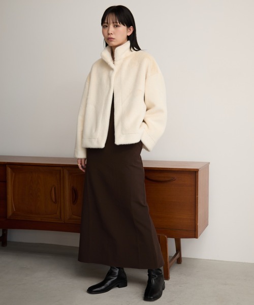 ファーショートコート（その他アウター）｜Aunt Marie's（アントマリーズ）