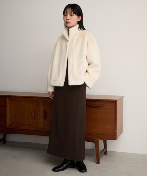 ファーショートコート（その他アウター）｜Aunt Marie's（アントマリーズ）