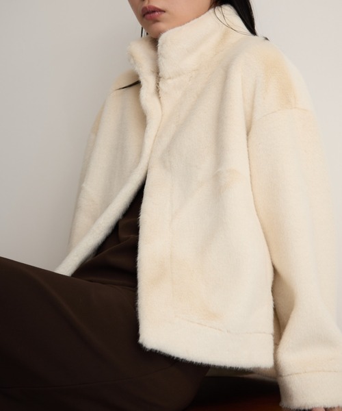 ファーショートコート（その他アウター）｜Aunt Marie's（アントマリーズ）