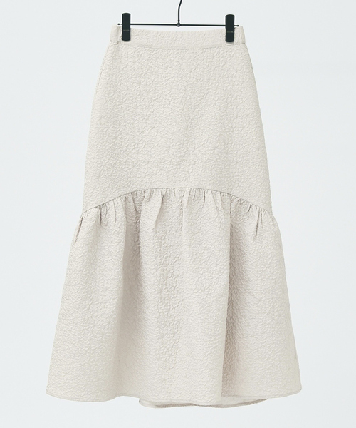 abahouse mavie（アバハウスマヴィ）の「エンボスティアードスカート（スカート・レディース・ブラック/ライム/アイボリー・36/38）」の11枚目の写真