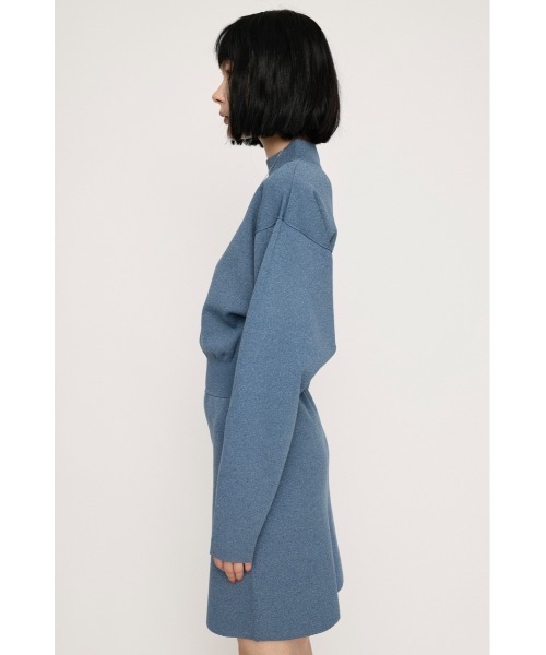 SLY（スライ）の「WAIST RIB POLY S/OP ウエスト リブ ポーリー ショート ワンピース ミニワンピ（ワンピース・レディース・ブラック/ブルー系その他/アイボリー・2/1）」の17枚目の写真