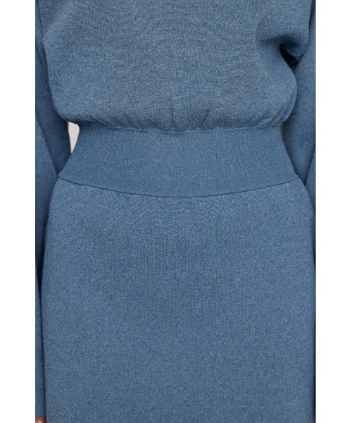 SLY（スライ）の「WAIST RIB POLY S/OP ウエスト リブ ポーリー ショート ワンピース ミニワンピ（ワンピース・レディース・ブラック/ブルー系その他/アイボリー・2/1）」の20枚目の写真