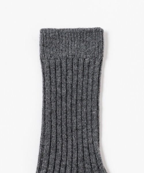 B:MING by BEAMS（ビーミングバイビームス）の「H FOOTWEAR / BOURRE SOX（ソックス/靴下・レディース・パープル/グレー/グリーン/オフホワイト・ONE SIZE）」の5枚目の写真