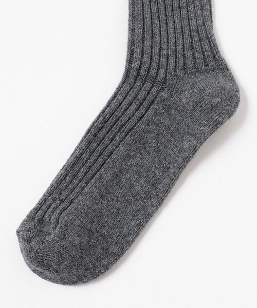 B:MING by BEAMS（ビーミングバイビームス）の「H FOOTWEAR / BOURRE SOX（ソックス/靴下・レディース・パープル/グレー/グリーン/オフホワイト・ONE SIZE）」の6枚目の写真