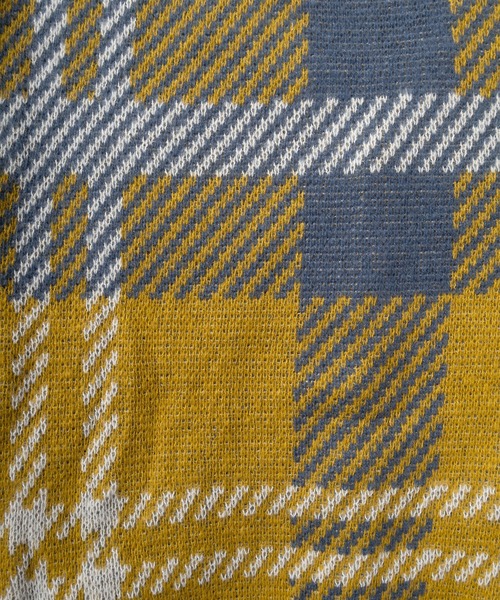 BEVERLY HILLS POLO CLUB（ビバリーヒルズポロクラブ）の「【BEVERLY HILLS POLO CLUB/ビバリーヒルズポロクラブ】無地＆チェック柄 ワンポイント刺繍デザイン モヘアタッチ ニットカーディガン/ ビッグシルエット（カーディガン/ボレロ・レディース・ブラック/ライトブルー/サックスブルー/ライトグリーン/レッド/ダークブラウン/マスタード/モカ/ラベンダー/ダークブルー・M/L/XL）」の20枚目の写真