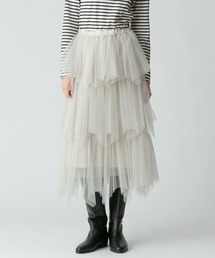 新品☆アルアバイル　ルルウィルビー　チュールスカート ホワイト LOULOU WILLOUGHBY】ティアードチュールスカート|allureville